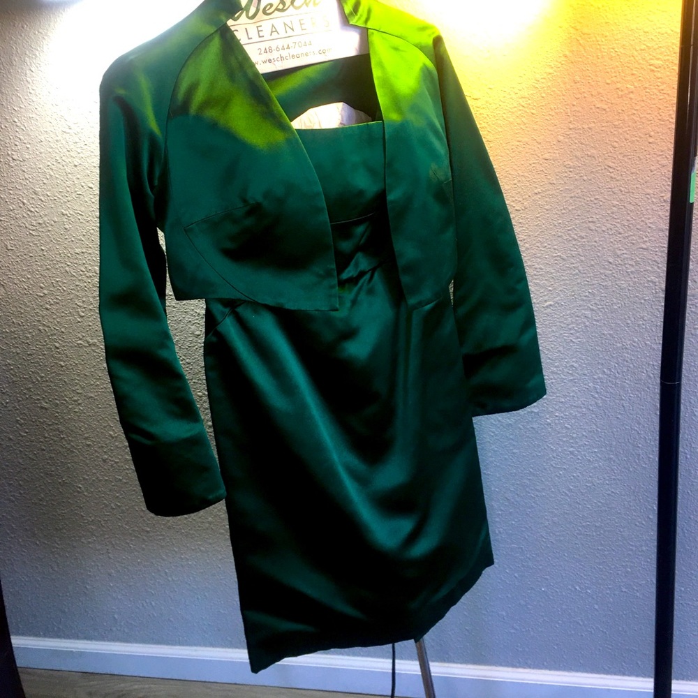 Gorgeous! Velasco Andersson green silk dress